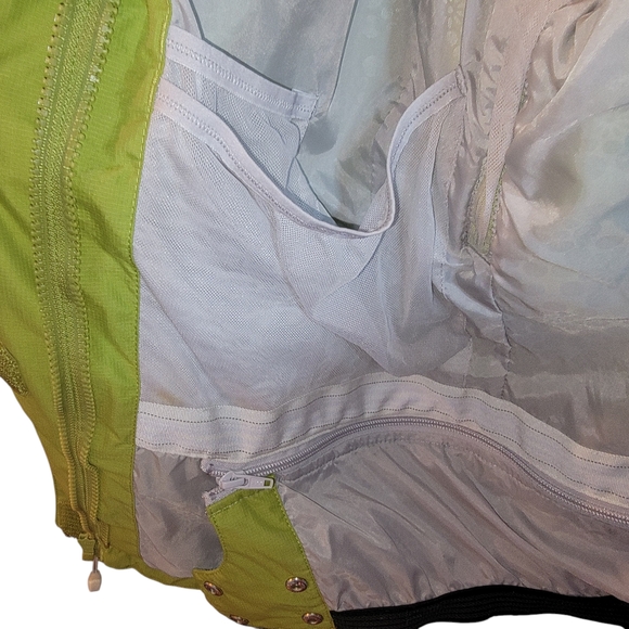 Lands' End Green & White Ski Jacket Size S 6-8 - Picture 5 of 10